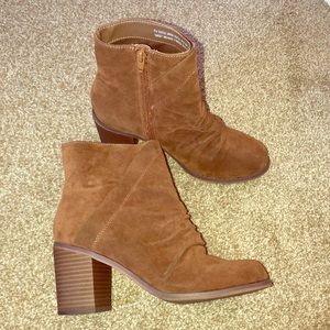 Suede booties